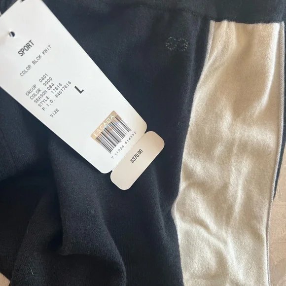 NWT $370 Escada Track Pants Side Stripe LOOSE FIT CRYSTAL Logo Size L - Picture 7 of 11